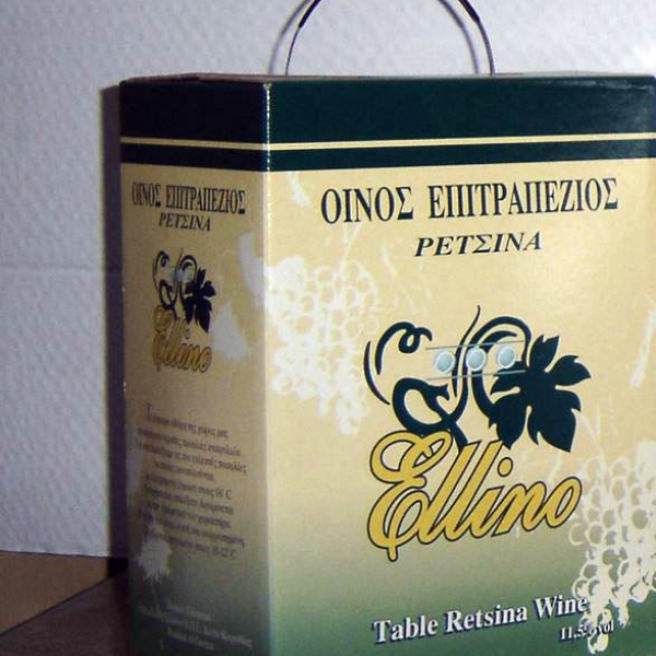 «Ellino» Επιτραπέζιος Οίνος Ρετσίνα, Ασκός 5lt